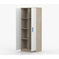 Šatníková skriňa SCOUT - dub sonoma/biela (8 variant)