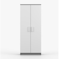 Šatníková skriňa SCOUT - šedá/biela (8 variant)