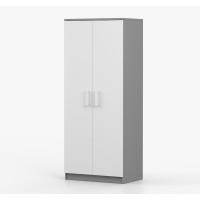 Šatníková skriňa SCOUT - šedá/biela (8 variant)