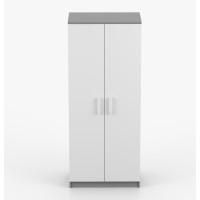 Šatníková skriňa SCOUT - šedá/biela (8 variant)