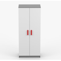 Šatníková skriňa SCOUT - šedá/biela (8 variant)