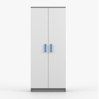 Šatníková skriňa SCOUT - šedá/biela (8 variant)