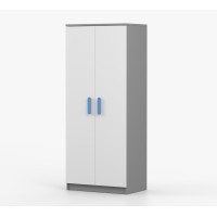 Šatníková skriňa SCOUT - šedá/biela (8 variant)