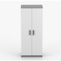 Šatníková skriňa SCOUT - šedá/biela (8 variant)