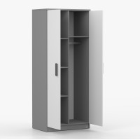 Šatníková skriňa SCOUT - šedá/biela (8 variant)