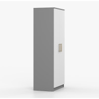 Šatníková skriňa SCOUT - šedá/biela (8 variant)