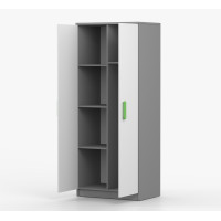 Šatníková skriňa SCOUT - šedá/biela (8 variant)