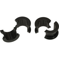 Prútený košík RALLEX na riadidlá bicykla - prírodný/kvetovaný