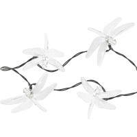 Solárne záhradné osvetlenie VÁŽKA - 6,5 m 30LED - teplá biela