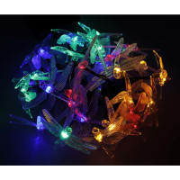 Solárne záhradné osvetlenie VÁŽKA - 6,5 m 30LED - multicolour