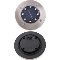 Solárne záhradné svetlá 8 LED - 4 ks - teplá biela