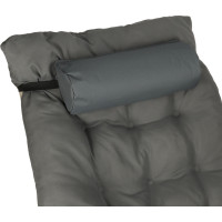 Záhradné lehátko LUARO s vankúšom - šedé