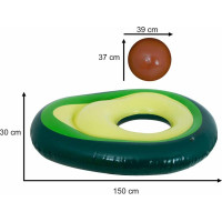 Nafukovacie lehátko s loptou Avokádo - 150 cm