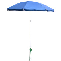Plážový nastaviteľný slnečník 150 cm - modrý