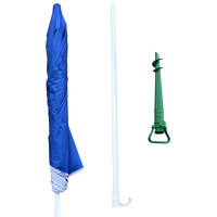 Plážový nastaviteľný slnečník 150 cm - modrý