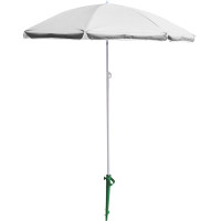 Plážový nastaviteľný slnečník 150 cm - šedý