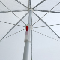 Plážový nastaviteľný slnečník 150 cm - šedý