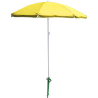 Plážový nastaviteľný slnečník 150 cm - žltý
