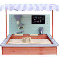 Drevené pieskovisko LULILO Sablo s otočnou strechou