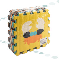 Penová podložka pre deti Farebné zvieratká - 85x85x1 cm - 9 ks