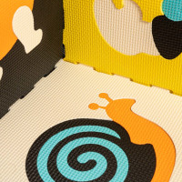 Penová podložka pre deti Farebné zvieratká - 85x85x1 cm - 9 ks