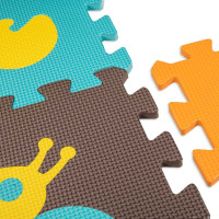 Penová podložka pre deti Farebné zvieratká - 85x85x1 cm - 9 ks