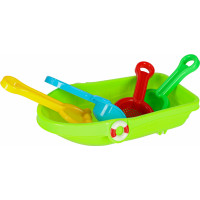 Súprava formičiek na piesok Loď so striekacou pištoľou - 12 kusov