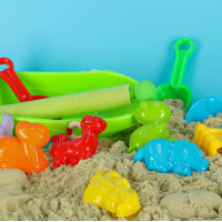 Súprava formičiek na piesok Loď so striekacou pištoľou - 12 kusov