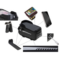 Vodotesná taška na bicykel - držiak na telefón