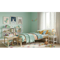 Detská posteľ z masívu borovice ALEXANDR - 160x80 cm - bez povrchových úprav