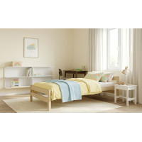 Detská posteľ z masívu borovice ALEXANDR - 180x90 cm - bez povrchových úprav