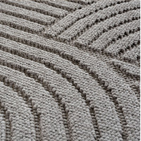 Kusový koberec Helix 2201 silver kruh