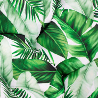 Vodeodolný vankúš do záhradného kresla ACAPULCO 90x105 cm - Listy banánovníka - zelené