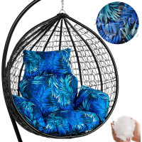 Sedací vankúš PRIMA do závesného hojdacieho kresla - Blue Passion