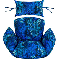 Sedací vankúš PRIMA do závesného hojdacieho kresla - Blue Passion