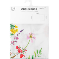 Veľkonočný obrus BLISS Kvety - 140x200 cm - biely