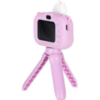 Detský digitálny fotoaparát na statíve Jednorožec - fialový