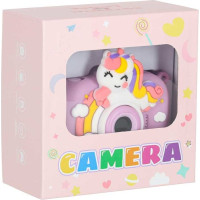 Detský digitálny fotoaparát na statíve Jednorožec - fialový