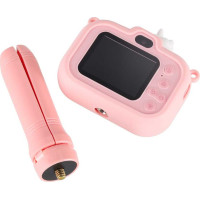 Detský digitálny fotoaparát na statíve Jednorožec - ružový
