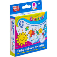 ASTRA CREATIVO Gélové farby na sklo 6x15ml