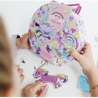 TOTUM Kreatívna sada 2v1 Unicorn diamantové maľovanie, výroba náramkov