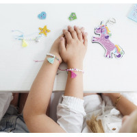 TOTUM Kreatívna sada 2v1 Unicorn diamantové maľovanie, výroba náramkov