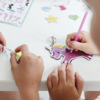 TOTUM Kreatívna sada 2v1 Unicorn diamantové maľovanie, výroba náramkov