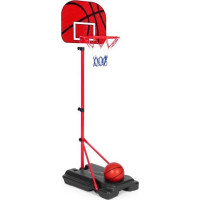 ECOTOYS Nastaviteľný basketbalový kôš s príslušenstvom
