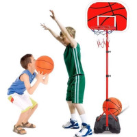 ECOTOYS Nastaviteľný basketbalový kôš s príslušenstvom