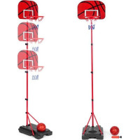 ECOTOYS Nastaviteľný basketbalový kôš s príslušenstvom