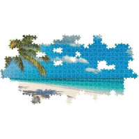 CLEMENTONI Panoramatické puzzle Hojdačka pri oceáne 1000 dielikov