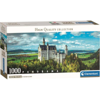 CLEMENTONI Panoramatické puzzle Zámok Neuschwanstein 1000 dielikov