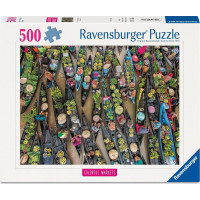 RAVENSBURGER Puzzle Trhovisko v Indonézii 500 dielikov