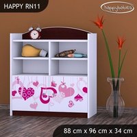 Detský úložný regál FALL IN LOVE - TYP 11 - NÍZKY